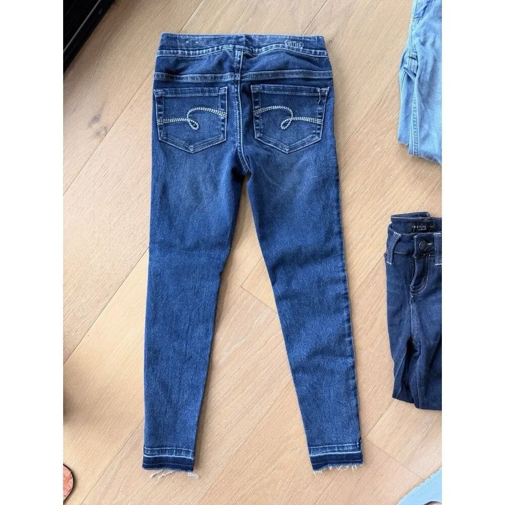 Justice Girls  Jeans Bundle - Soft & Stretchy - Size 8 - 3 Pair